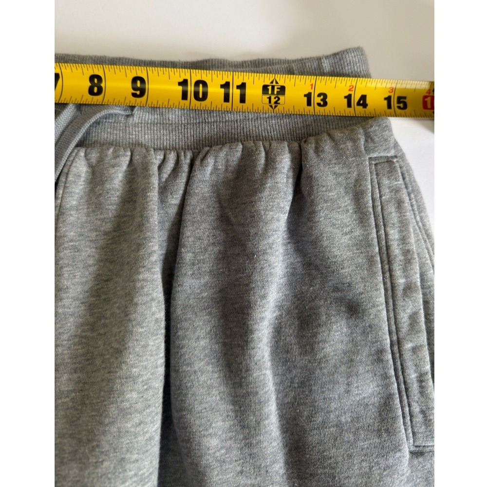 Under Armour Fleece Shorts Mens Gray Excellent Big Logo Drawstring Pockets L - Picture 9 of 11